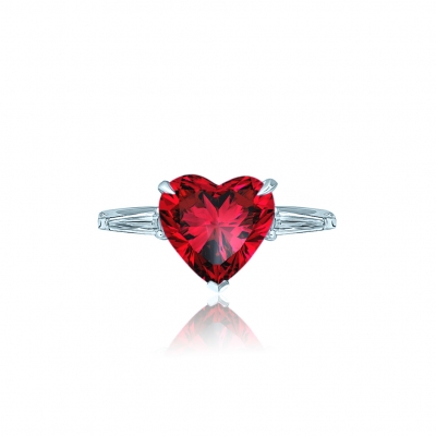 Кольцо Heart цвета рубин KOJEWELRY™ 31106