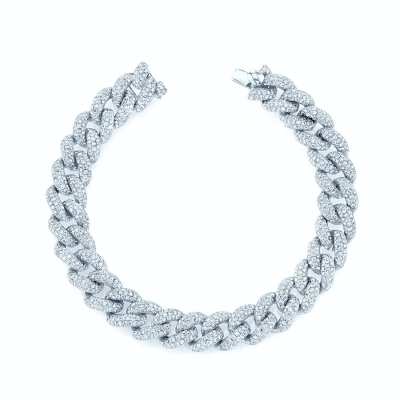  Pave links 10 mm  925 by KOJEWELRY 21300