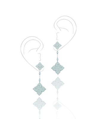Серьги-трансформеры два цветка HYDRANGEA 2.0 KOJEWELRY© 610630