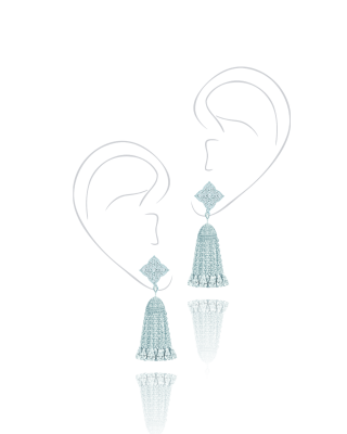 Серьги с кисточками HYDRANGEA 2.0. KOJEWELRY 610633