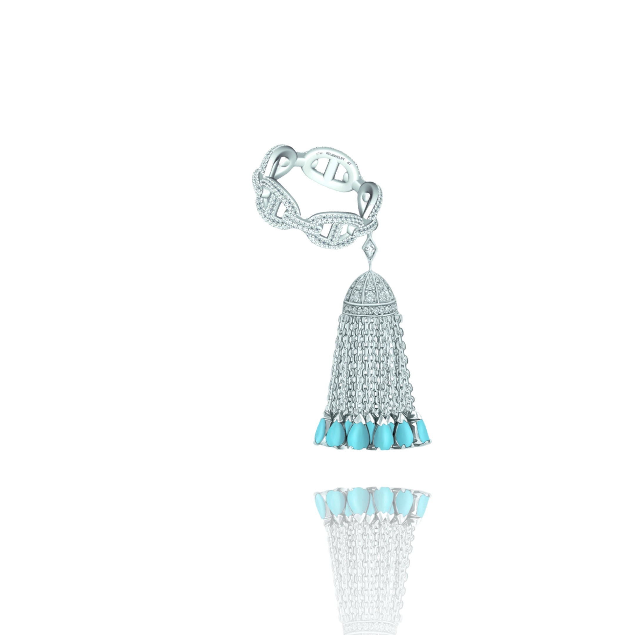 Кольцо с кисточкой MYSTERY LINKS X OCEAN DREAM серебро 925 KOJEWELRY™ 610595 Кольцо с кисточкой MYSTERY LINKS X OCEAN DREAM серебро 925 KOJEWELRY™ 610595