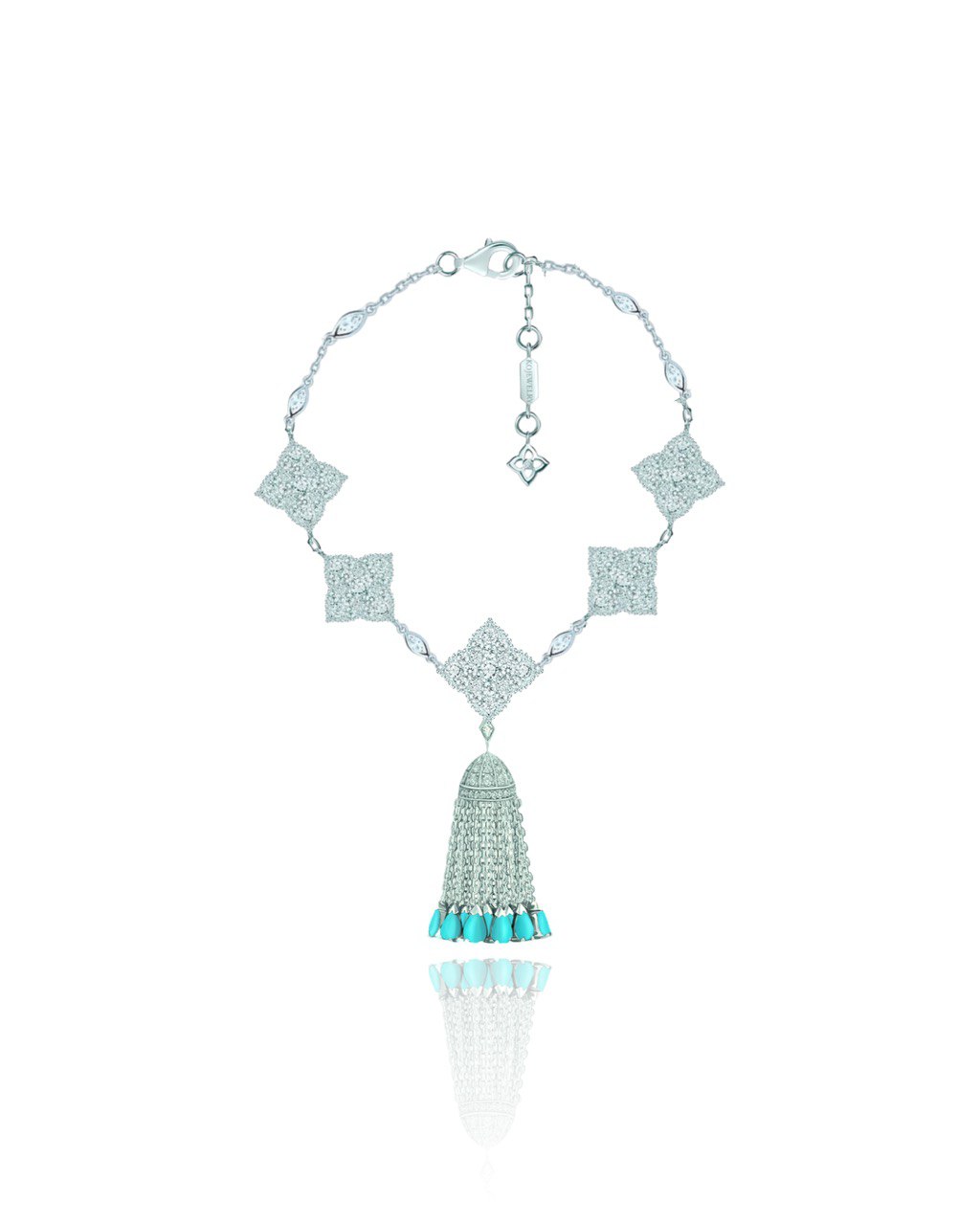 Браслет 5 цветков HYDRANGEA 2.0 с кисточкой OCEAN DREAM. KOJEWELRY 610598 Браслет 5 цветков HYDRANGEA 2.0 с кисточкой OCEAN DREAM. KOJEWELRY 610598
