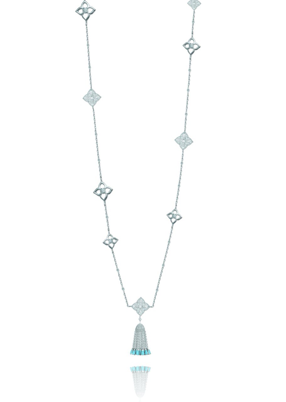 Колье сотуар 120 см simple 16 цветков HYDRANGEA 2.0. с кисточкой OCEAN DREAM KOJEWELRY 610601 Колье сотуар 120 см simple 16 цветков HYDRANGEA 2.0. с кисточкой OCEAN DREAM KOJEWELRY 610601
