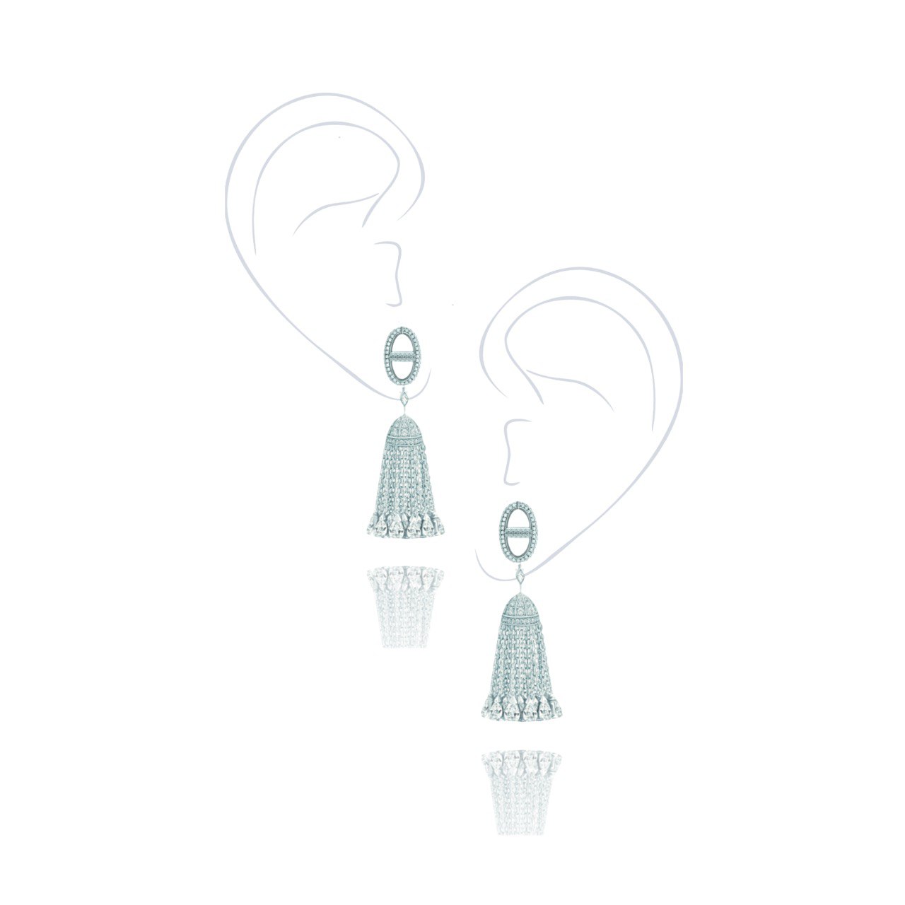 Серьги кисточки MYSTERY LINKS KOJEWELRY 610611 Серьги кисточки MYSTERY LINKS KOJEWELRY 610611