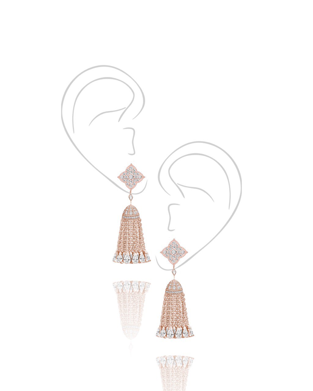 Серьги с кисточками HYDRANGEA 2.0. KOJEWELRY 610617 Серьги с кисточками HYDRANGEA 2.0. KOJEWELRY 610617