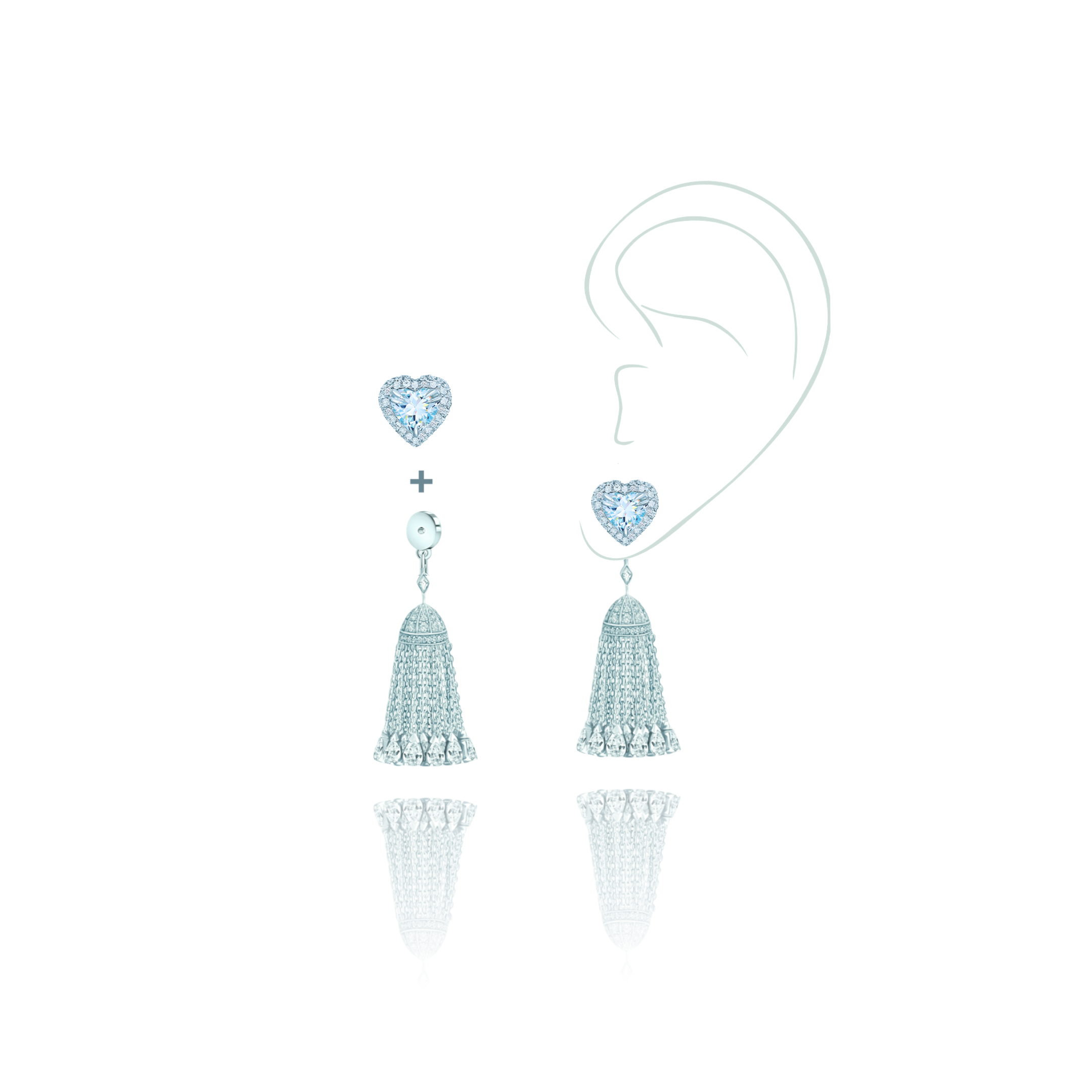 Пусеты-трансформеры с кисточками BORLAS KOJEWELRY© 610628 Пусеты-трансформеры с кисточками BORLAS KOJEWELRY© 610628