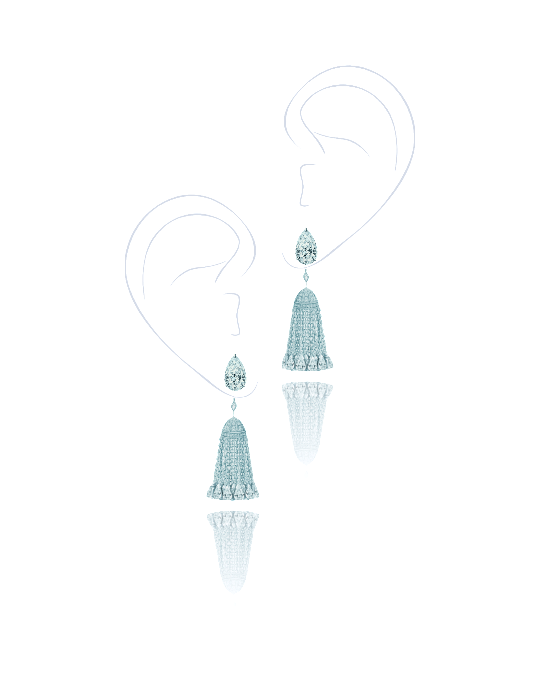 Пусеты-трансформеры с кисточками BORLAS KOJEWELRY© 610629 Пусеты-трансформеры с кисточками BORLAS KOJEWELRY© 610629