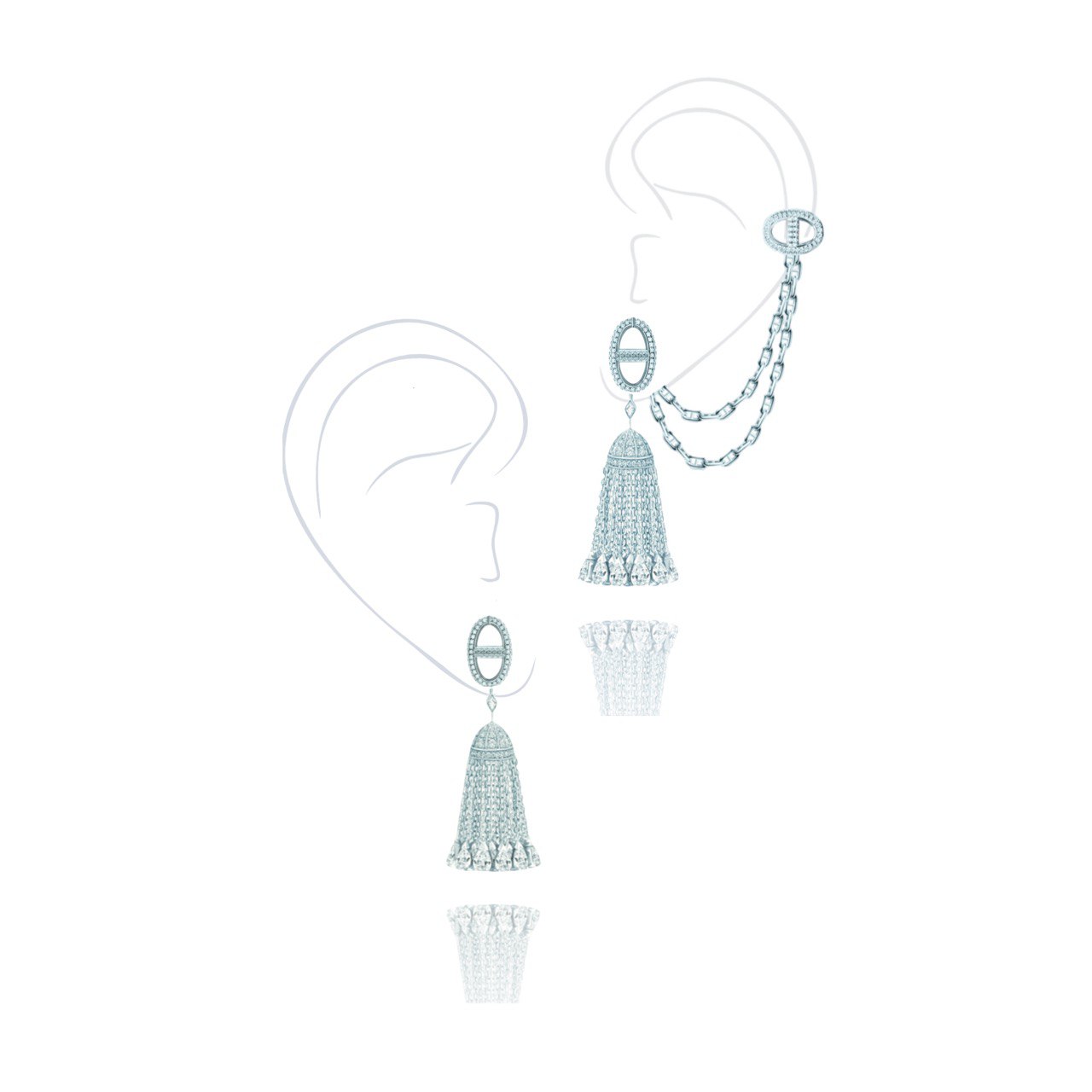 Серьги кисточки с обвесом MYSTERY LINKS KOJEWELRY 610638 Серьги кисточки с обвесом MYSTERY LINKS KOJEWELRY 610638